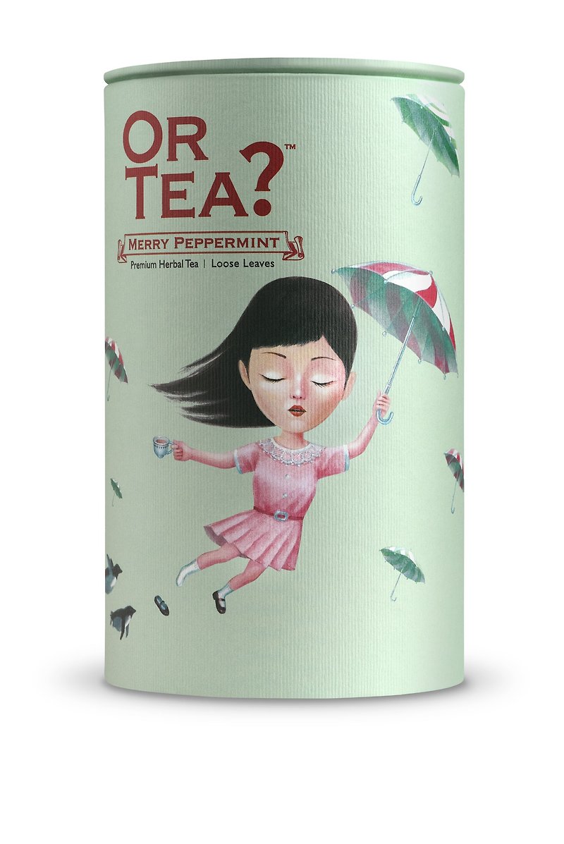 OR TEA? - 快樂薄荷 | 有機筒裝原片茶葉 - 茶葉/漢方茶/水果茶 - 紙 綠色