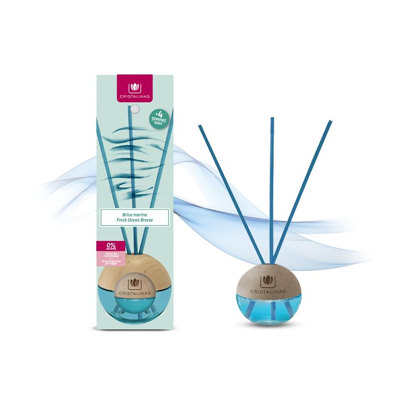 Mini Sphere Fragrance (20ML) - Ocean Breeze - น้ำหอม - สารสกัดไม้ก๊อก สีน้ำเงิน