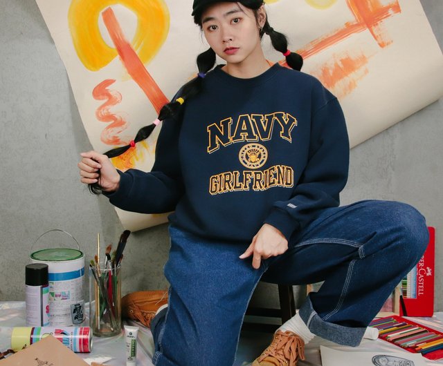 Navy girlfriend outlet hoodie