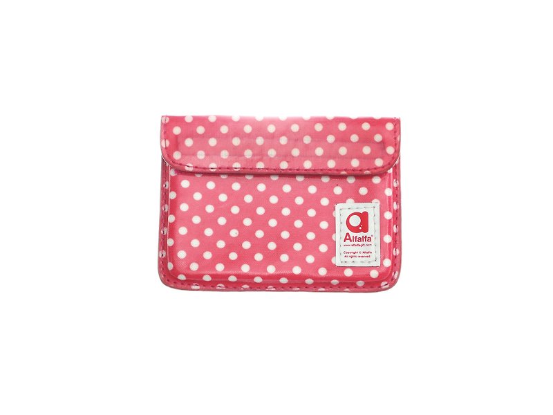 Mizutama pocket Card holder - Pink  - ที่เก็บนามบัตร - พลาสติก สึชมพู