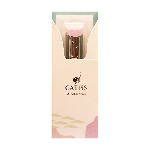 CATISS CATISS 貓掌護唇膏補充蕊 3g 潤色粉紅 環保省荷包