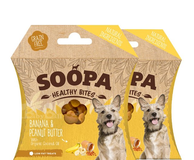 犬用スーパスナック 栄養口バナナピーナッツバター50g2個 ショップ Vegpet ペットドライフード 缶詰 Pinkoi