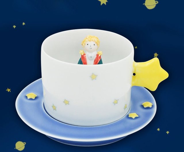 Three Shallow Pottery Little Prince Genuine Authorized Zhou Bian Coffee Cup Birthday Gift Limited Edition Shop Sanq Mugs Pinkoi