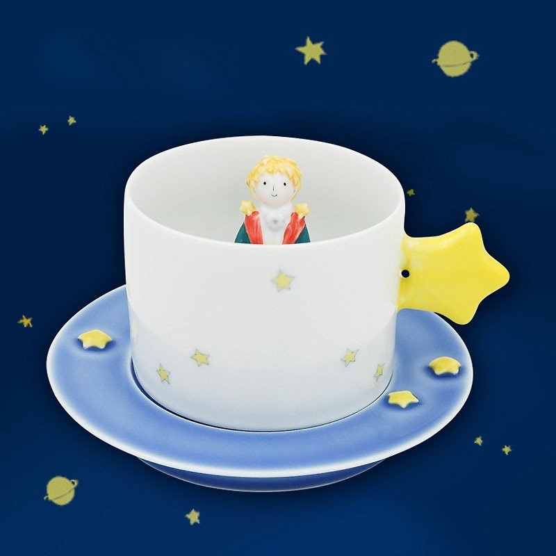 Three shallow Pottery | Little Prince genuine authorized Zhou Bian coffee cup birthday gift Limited Edition - แก้วมัค/แก้วกาแฟ - เครื่องลายคราม 
