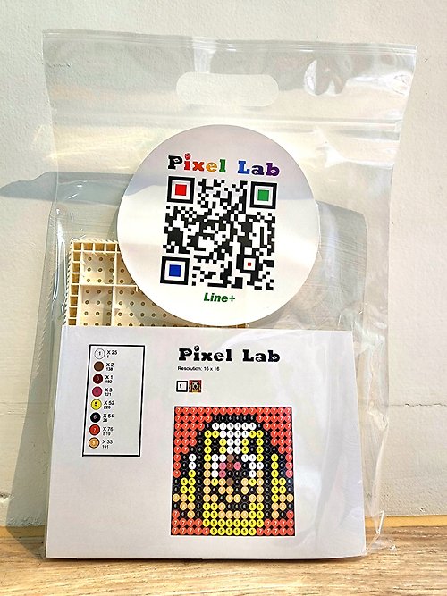 Pixel Lab 像素實驗室 黃金獵犬16X16套組