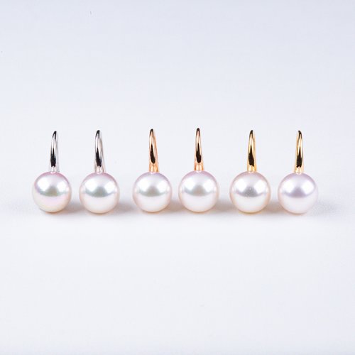 Olina Pearl Akoya 高跟鞋款 18K金耳環
