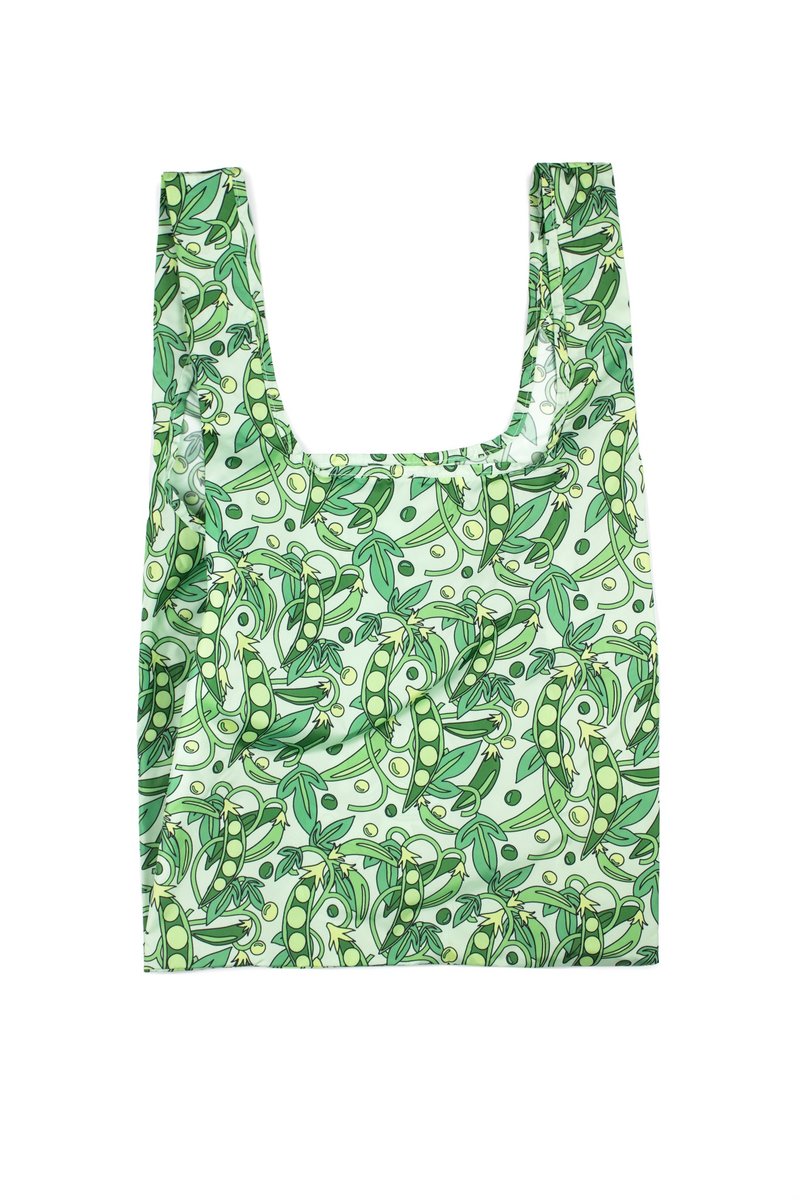 British Kind Bag-Environmentally friendly storage shopping bag-medium-sweet peas - กระเป๋าถือ - วัสดุกันนำ้ หลากหลายสี