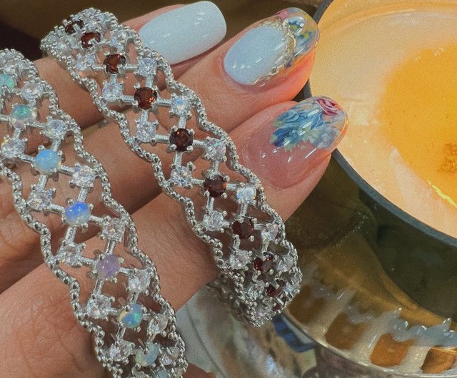 ヴィクトリア】──石ブレスレット - ショップ heather-jewelry 24