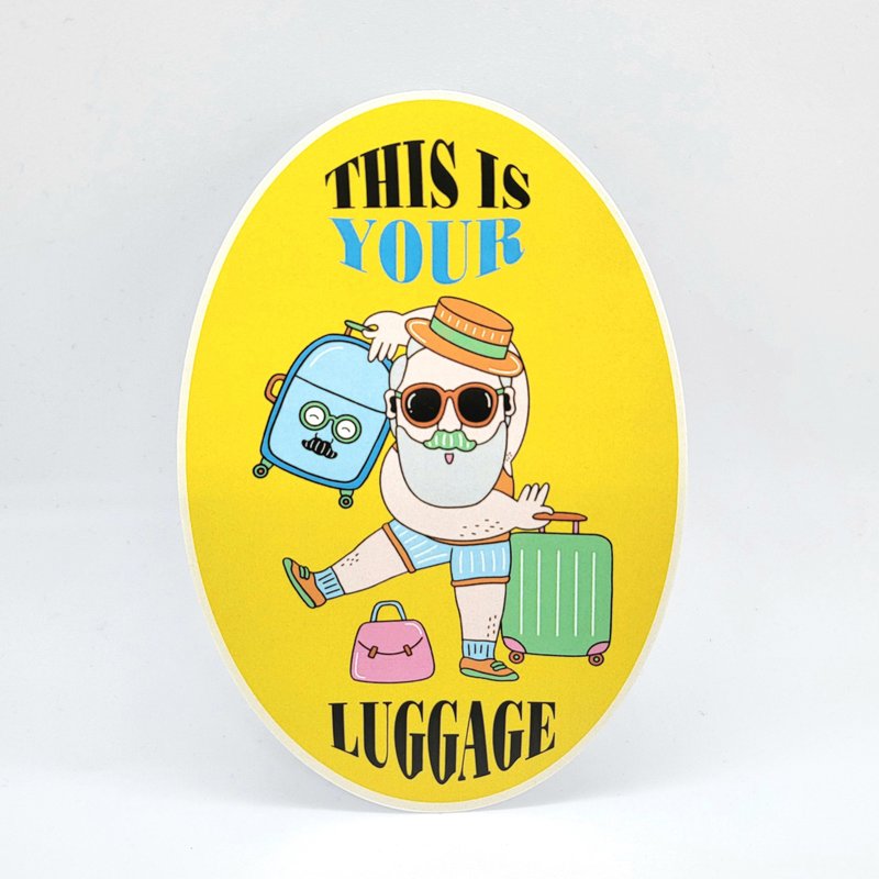 This is your Luggage Vinyl Sticker | 貼紙 | 旅行行李箱貼紙 - 貼紙 - 紙 