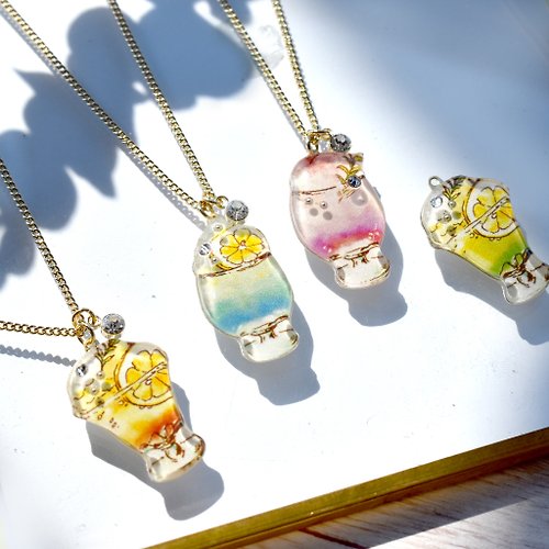 Little brilliant days Tea and Fruit Tea soda necklace ティーソーダネックレス メロンソーダ