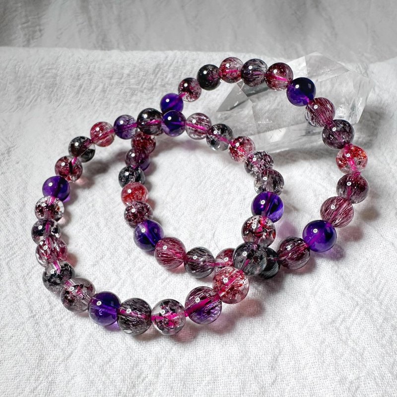 Top 10,000 Yuan high-quality goods, natural super seven - Bracelets - Crystal Purple