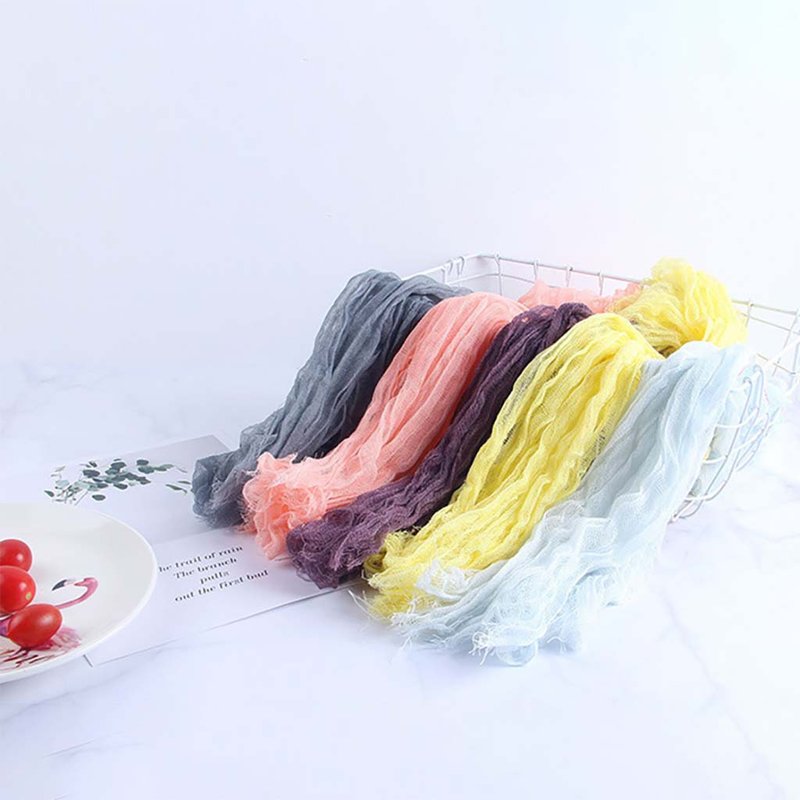 【Photo props】Vintage cotton scarf set | 5 colors | 60*90cm | KEYSTONE - Cameras - Other Materials Multicolor