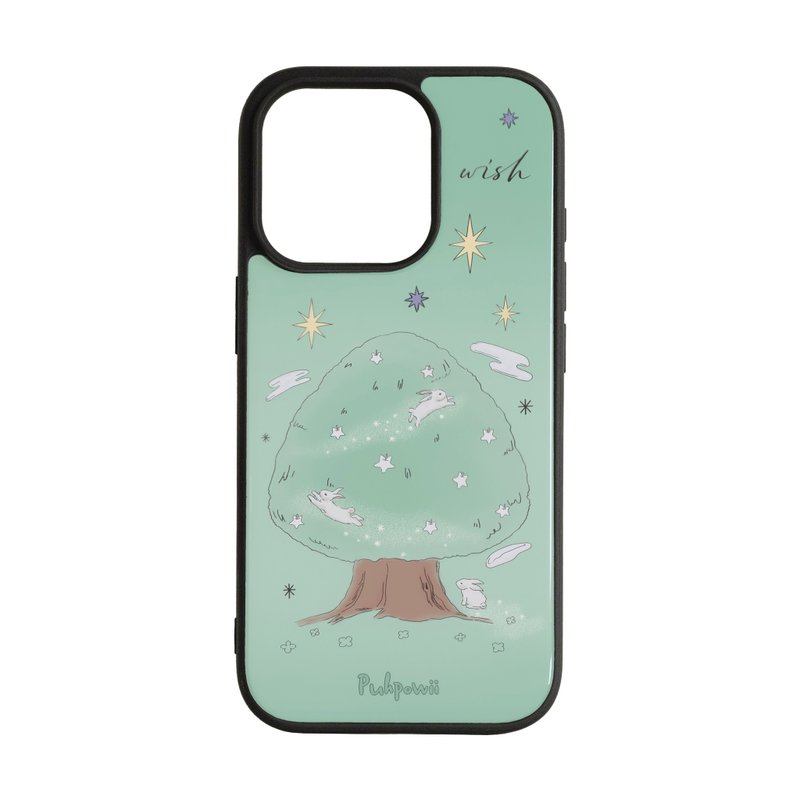 Moon Tree (mint) Phone Case - 手機殼/手機套 - 其他材質 綠色