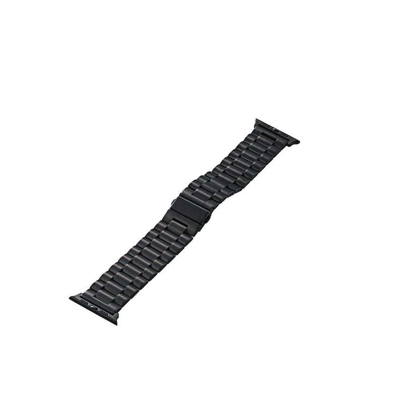 ELECOM Apple Watch 42mm stainless steel strap black - Watchbands - Stainless Steel Black