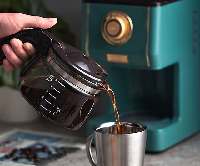 Free Shipping】Retro American Coffee Machine Household Electric