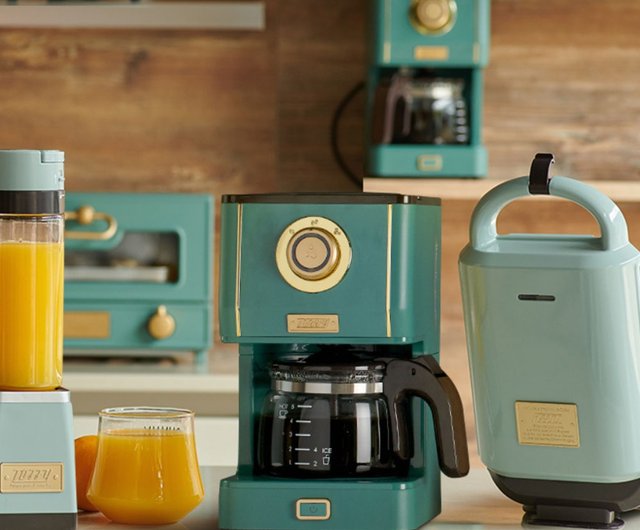 Free Shipping】Retro American Coffee Machine Household Electric