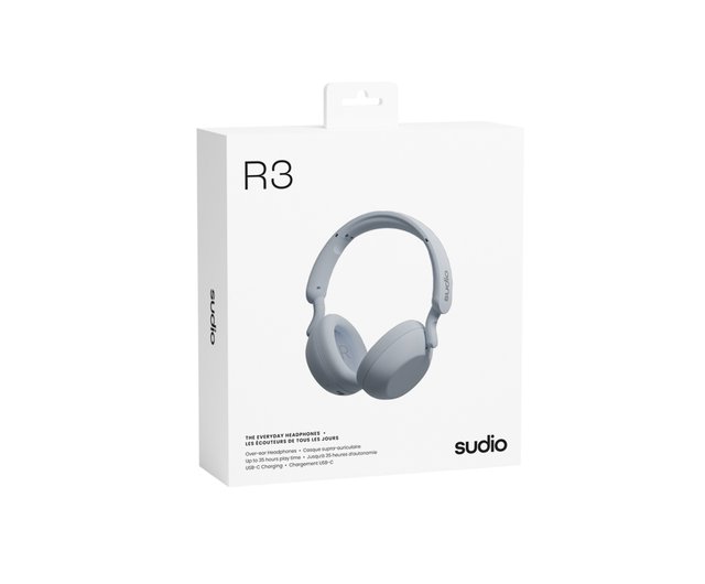 Sudio R3 オーバーイヤー Bluetooth ヘッドフォン -ブルー[在庫