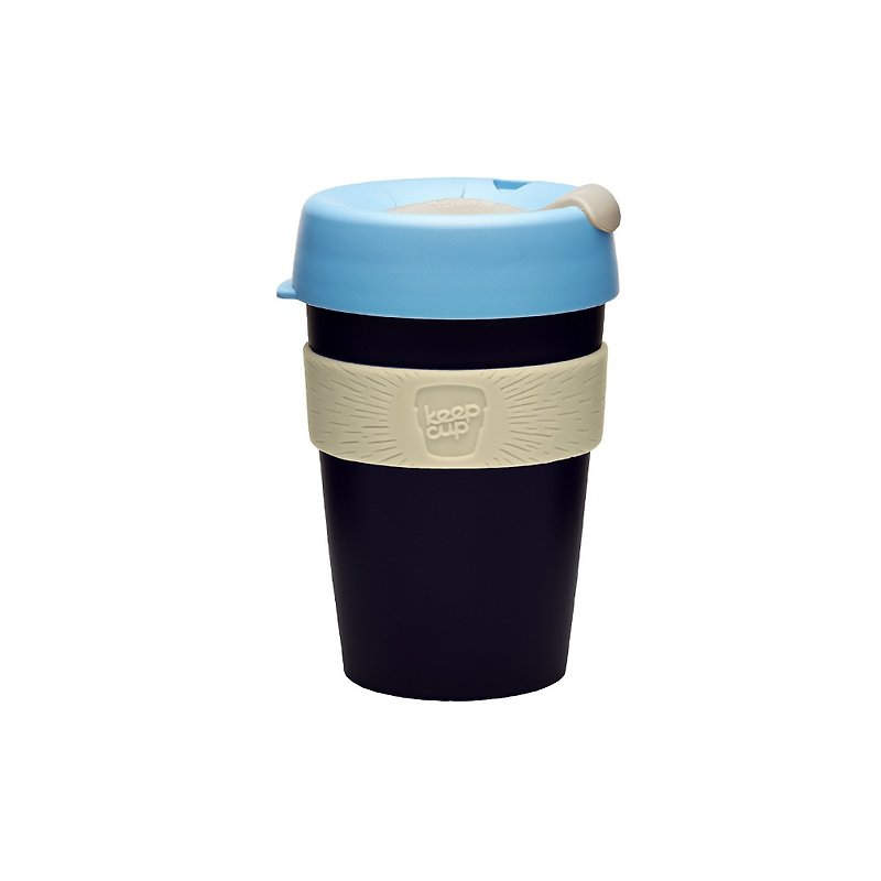 Australia KeepCup portable cup/coffee cup/environmental protection cup/handle cup M-Yuppie - แก้วมัค/แก้วกาแฟ - ซิลิคอน สีน้ำเงิน