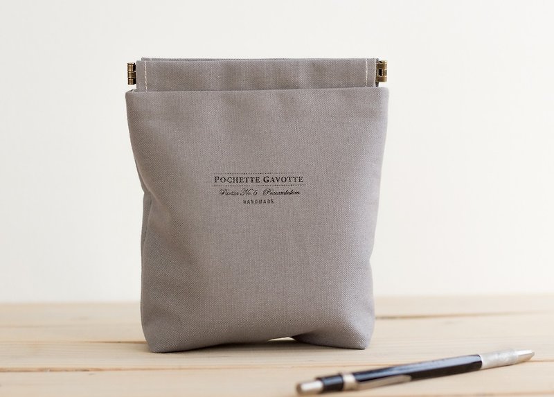 Pouch, Cosmetic pouch, Ditty bag  No.2 - Toiletry Bags & Pouches - Cotton & Hemp Gray