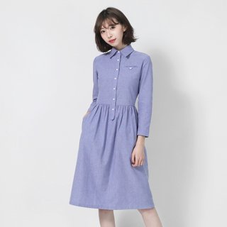 SU:MI said Enlightenment Enlightenment College Dress_7SF006_Blue Purple