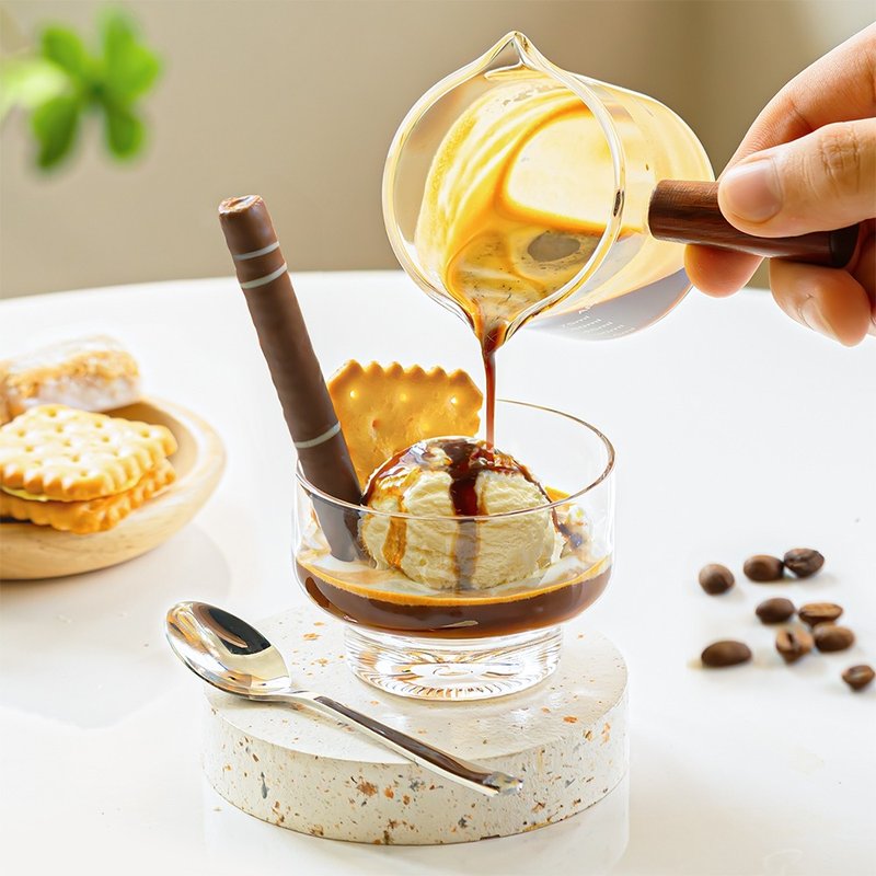 Timemore タイムモア アフォガートグラス 110ml 高ホウケイ酸耐熱 コーヒーカップ デザートカップ - グラス - ガラス 