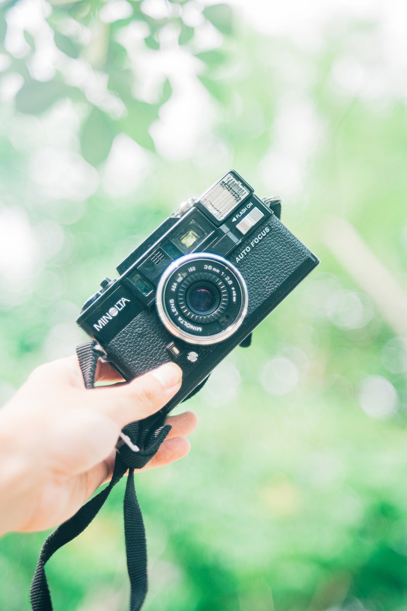 Minolta Hi-Matic AF-D 經典 自動對焦 底片相機 大光圈 - 相機/拍立得/底片相機 - 其他金屬 黑色