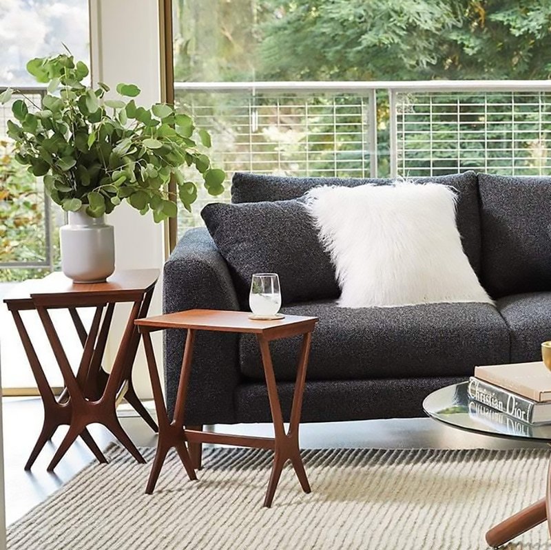 【D3原木家居】Aeris 北美胡桃木茶几三件組 - 其他家具 - 木頭 