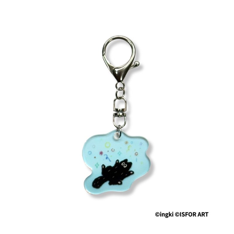 ingki 造型壓克力鑰匙圈 E 款 - 鎖匙扣/鎖匙包 - 壓克力 白色