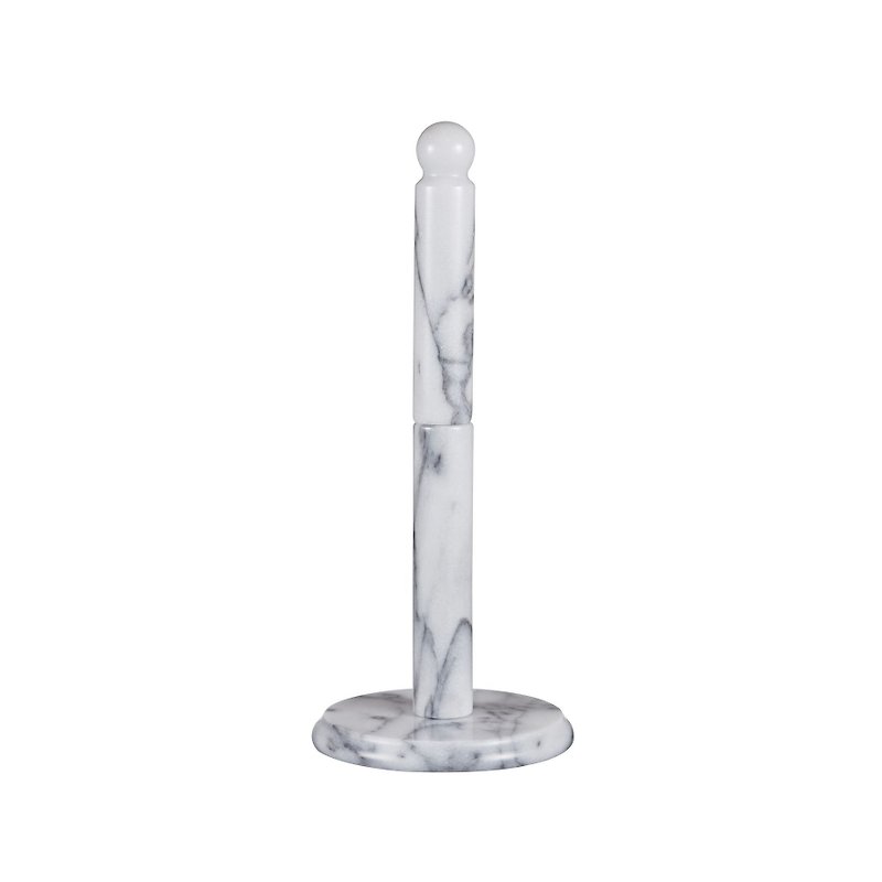 Natural Marble Tissue Holder (Stone Handle) - Other - Stone White