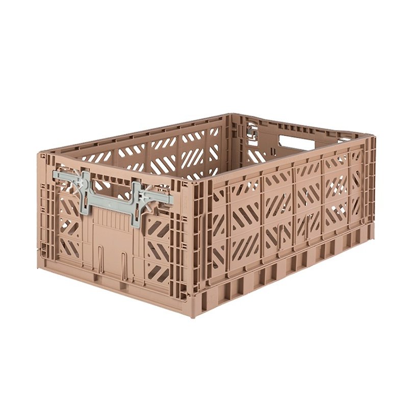 Turkey Aykasa Folding Storage Basket (L)-Hazelnut Cocoa - Storage - Plastic 