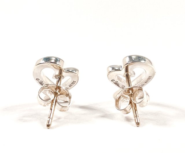 日本直送 中古美品】ティファニー TIFFANY&Co. ピアス ラビング