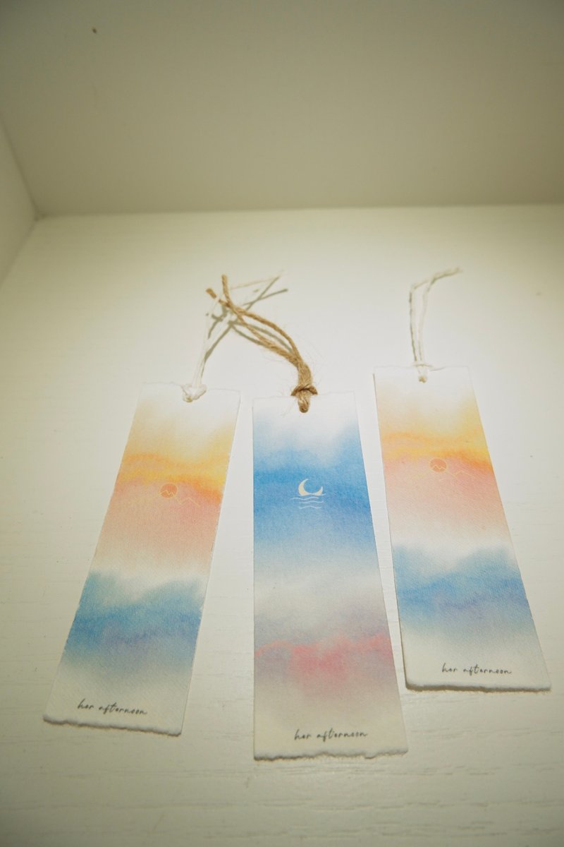 【The Night 】 Original Hand-Drawn Bookmark - Bookmarks - Paper 