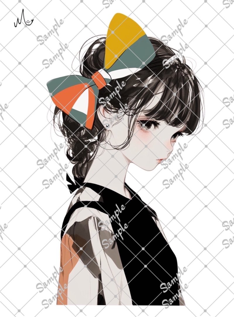 オリジナル人物ステッカー10月新作 - 貼紙 - 紙 
