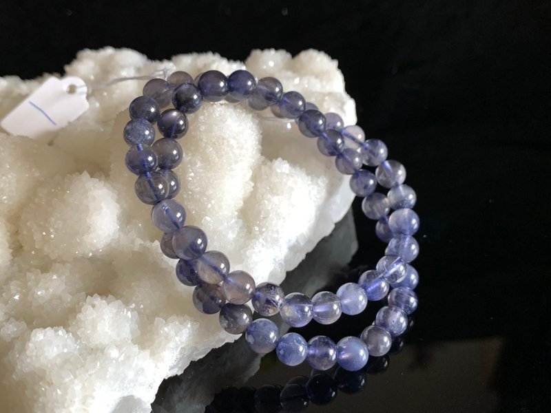 Fast shipping natural bluestone ball bracelet - สร้อยข้อมือ - คริสตัล หลากหลายสี