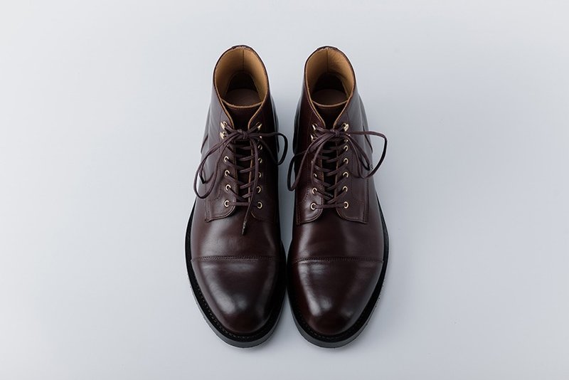 CYC手工訂製鞋 - CITY BOOTS DERBY紳士靴 咖啡胎牛  MTO訂製 單線+後鎖鏈縫 - 男休閒鞋 - 真皮 咖啡色