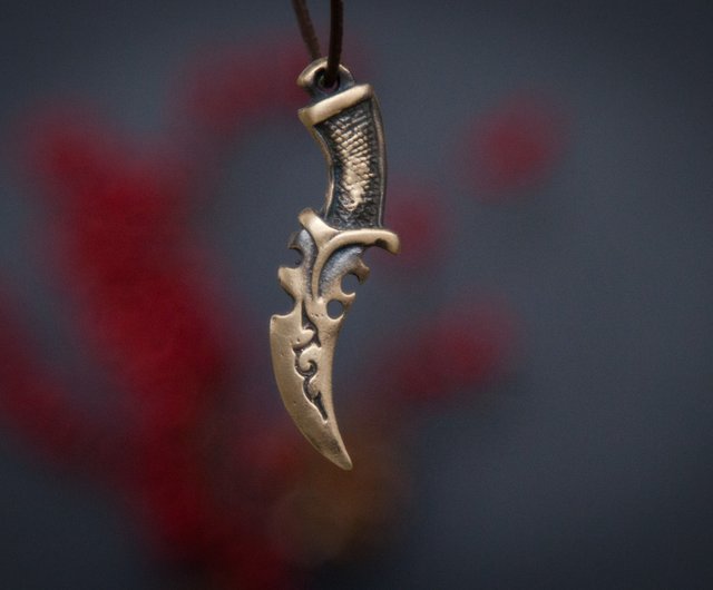 Silver Sword Necklace For Men, Warrior Necklaces