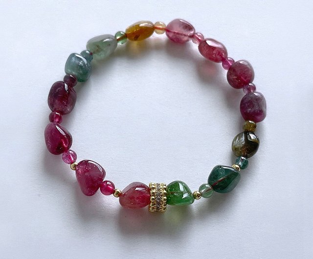 新製品情報も満載 Natural Gemstone Ore Bracelet Beads Stone Raw Tourmaline その他