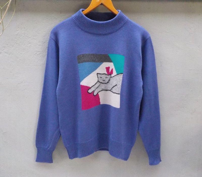 FOAK vintage cat nap dream // // violet sweater - Women's Sweaters - Other Materials 