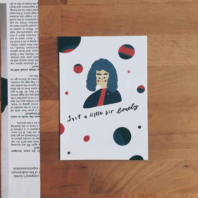 Just a little bit lonely postcard - การ์ด/โปสการ์ด - กระดาษ หลากหลายสี