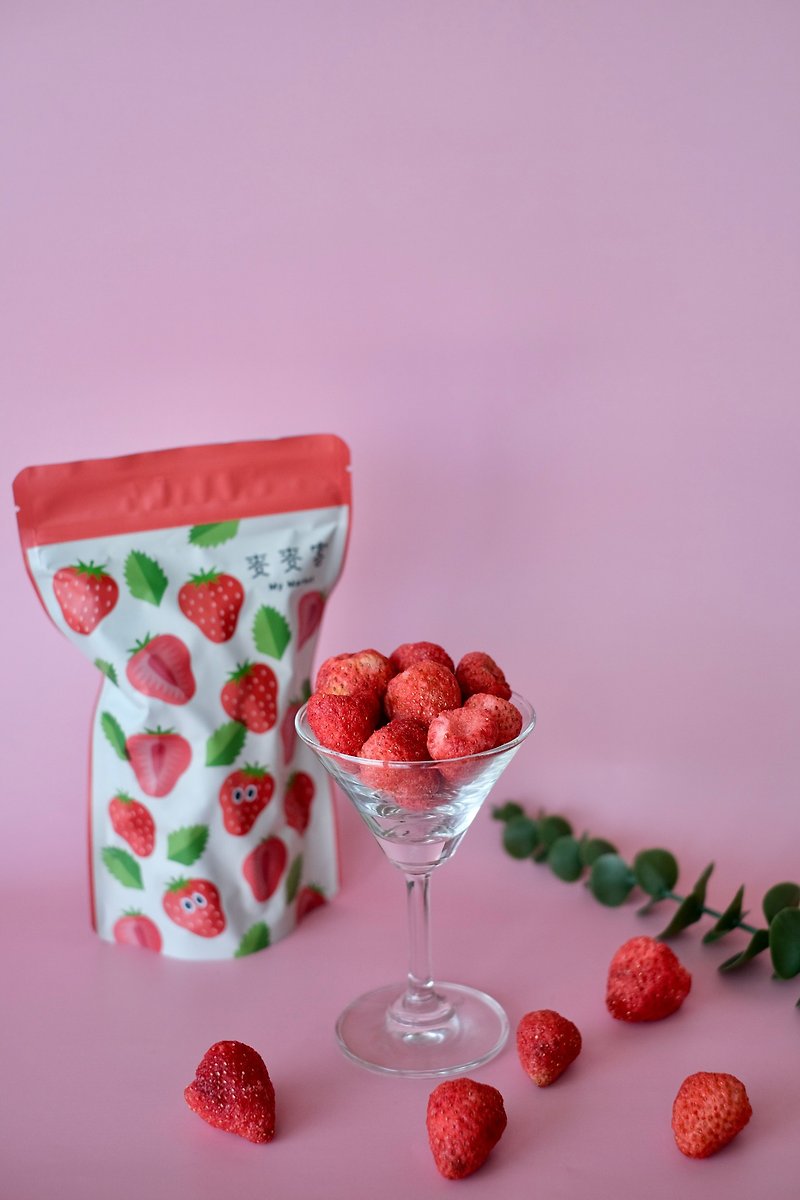 [Maimaike] Freeze-dried strawberries | Fresh and crispy for mouth-washing | Exclusive gifts | Dried space fruits | - Dried Fruits - Other Materials 
