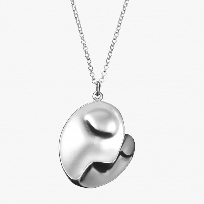 P&I手工純銀珠寶 # 厚實感- 畢卡索<夢>-大款XL - 項鍊 - 其他金屬 灰色