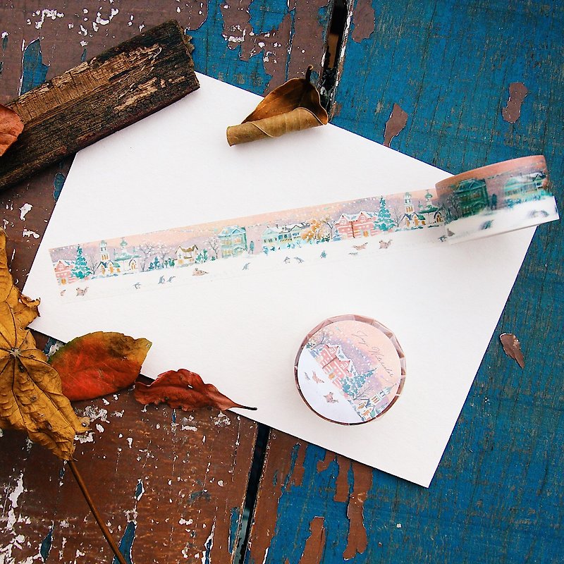 Joji watercolor hand-painted paper tape - seals carnival - มาสกิ้งเทป - กระดาษ สึชมพู
