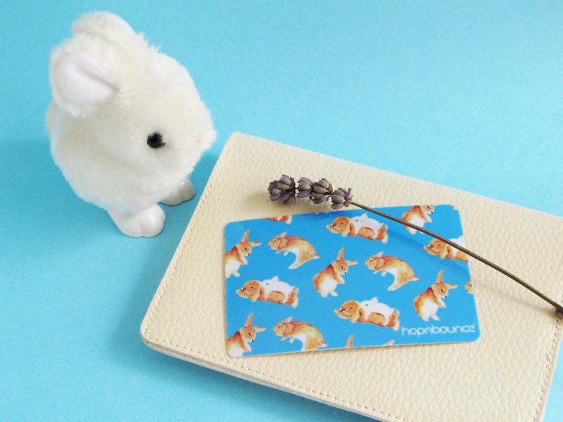 Toffee Rabbit Card Sticker in Blue - Other - Acrylic Blue