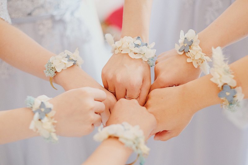 Wedding Bridesmaids' Bracelet - Bracelets - Plants & Flowers Multicolor