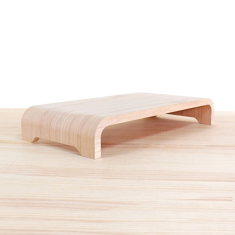 【WOOLI】 Classic screen stand - white oak | size can be customized - Storage - Wood Brown