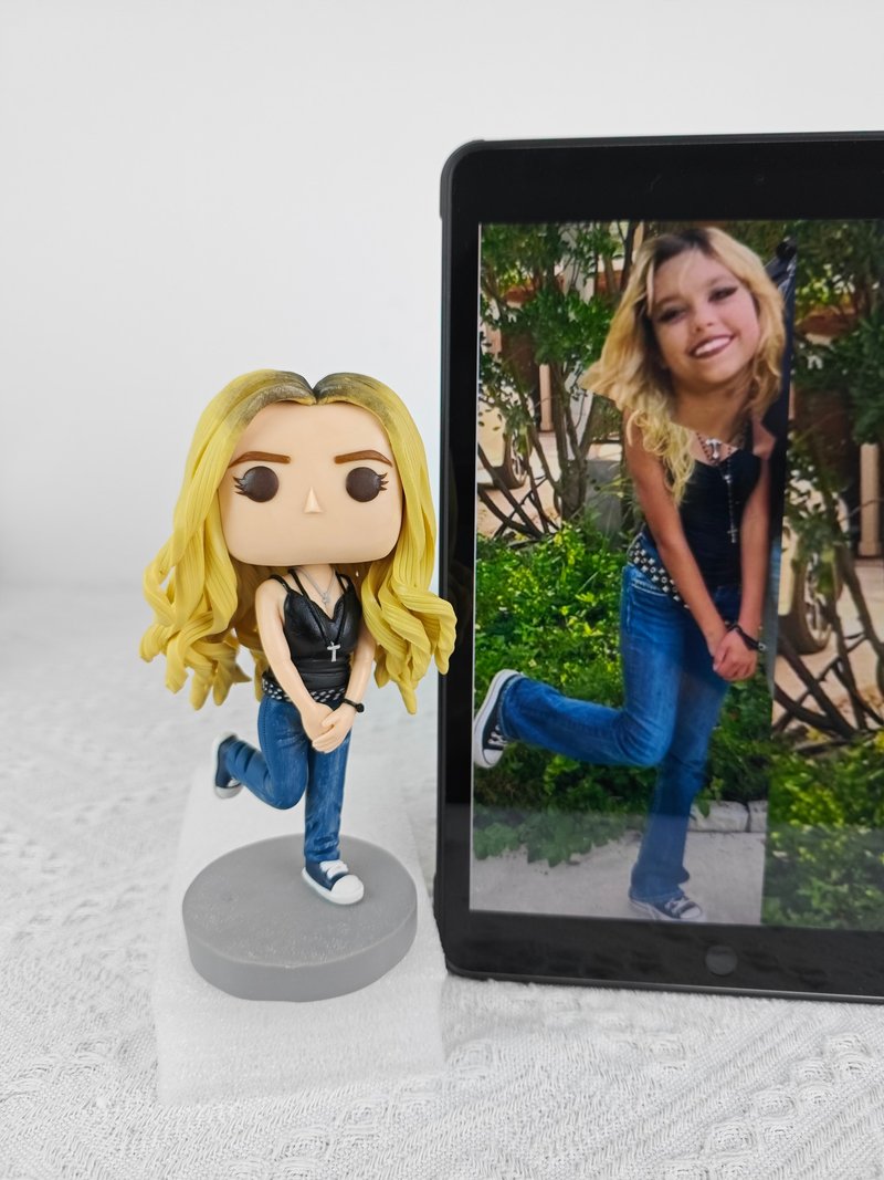 【客製化3D人像公仔】訂製手工Funko Pop男生朋友老公生日禮物 - 公仔/玩偶 - 黏土 多色