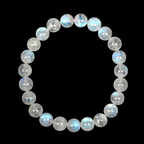 正佳珠寶 Gemsrich Jewelry 【正佳珠寶】藍月光石 高品湛藍月光 7.8-8.3mm 藍月光石手珠