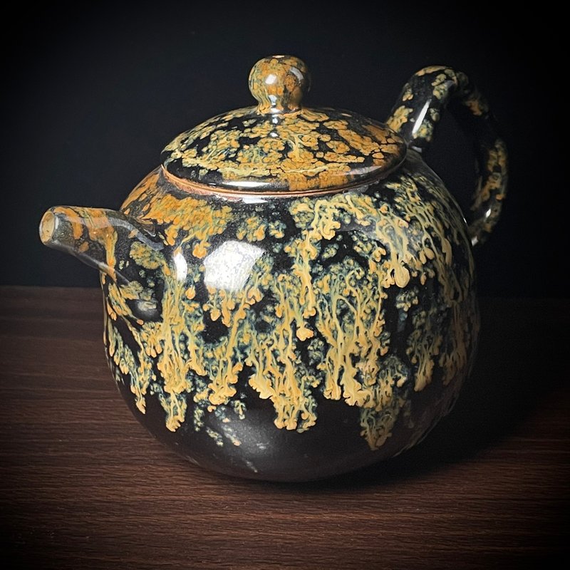 黑釉窯變大壺丨笠野窯 許聰志 - 茶壺/茶杯/茶具 - 陶 黑色