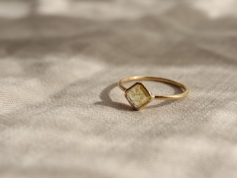 K18イエローダイヤモンドリング - 戒指 - 寶石 