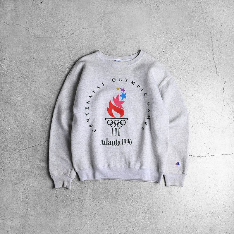 Vintage 1996 亞特蘭大奧運紀念 Tee / Vintage 古著 - 男 T 恤 - 棉．麻 灰色